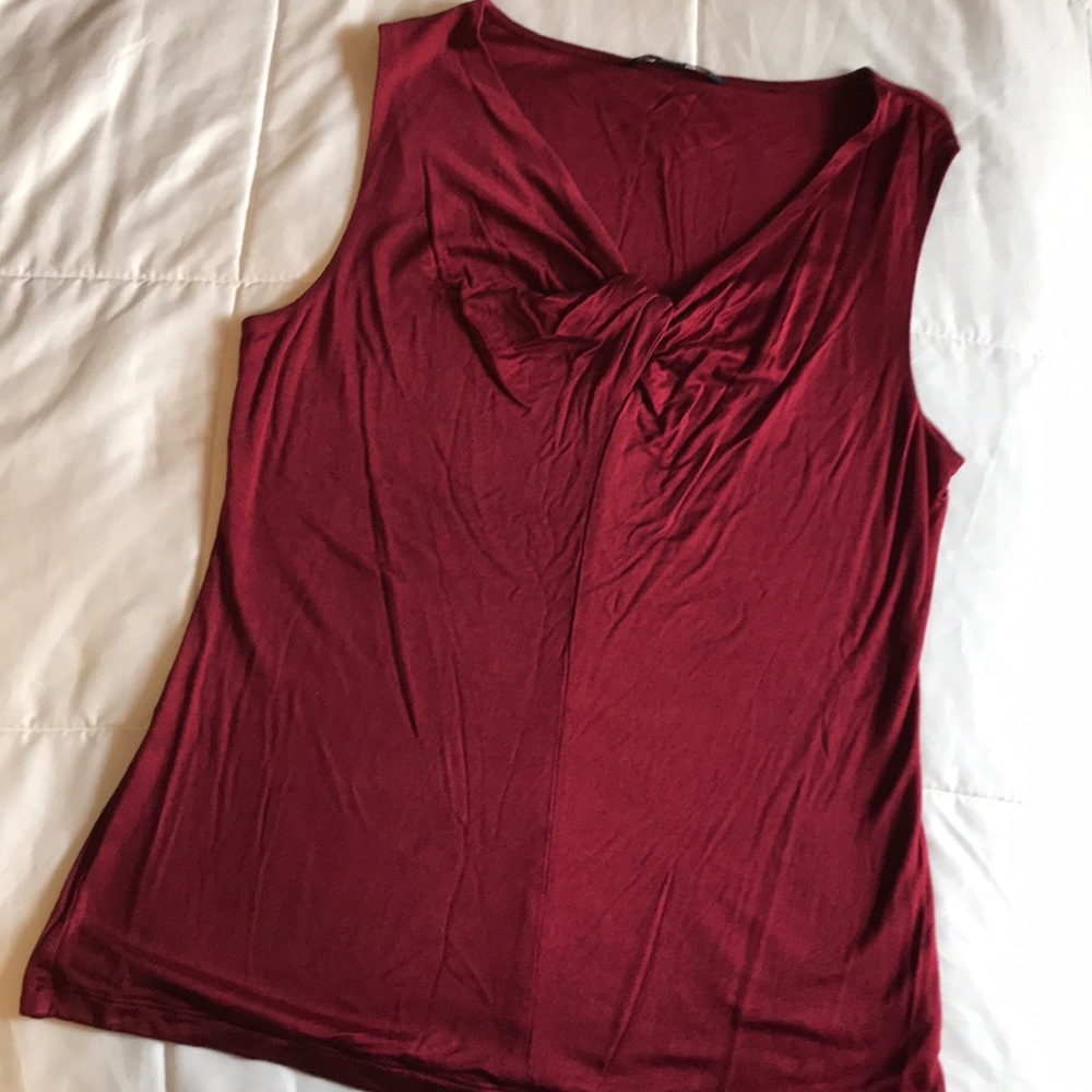Banana Republic Burgundy V-neck Top